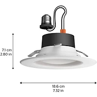 Philips - White Ambiance 5/6 inch High Lumen Recessed Downlight