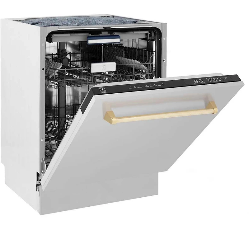 24 inch Stainless With Champagne Accents Compact Built-In Dishwasher