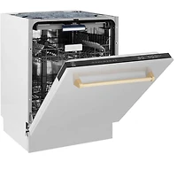 24 inch Stainless With Champagne Accents Compact Built-In Dishwasher