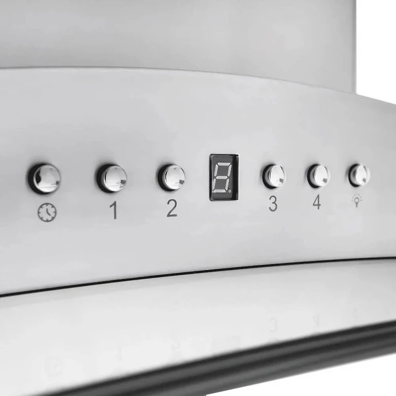 36 inch Stainless Steel And Glass Externally Vented Range Hood