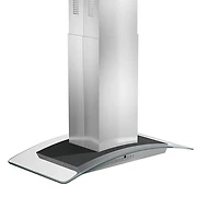 36 inch Stainless Steel And Glass Externally Vented Range Hood