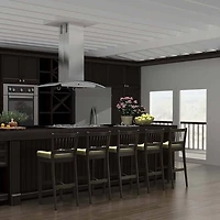 36 inch Stainless Steel And Glass Externally Vented Range Hood