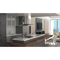 36 inch Stainless Steel And Glass Externally Vented Range Hood