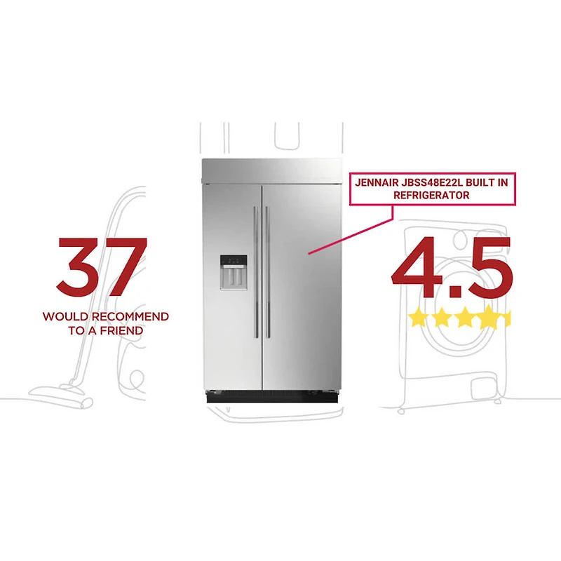 29.4 Cu. Ft. Stainless Steel Side-by-Side Refrigerator