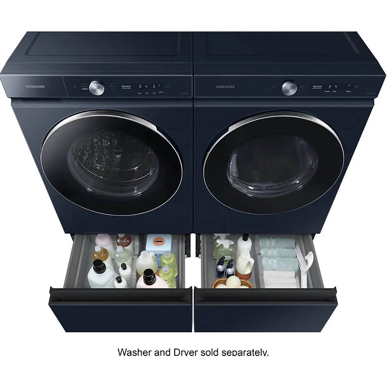 27 inch Bespoke Laundry Pedestal With Storage Drawer