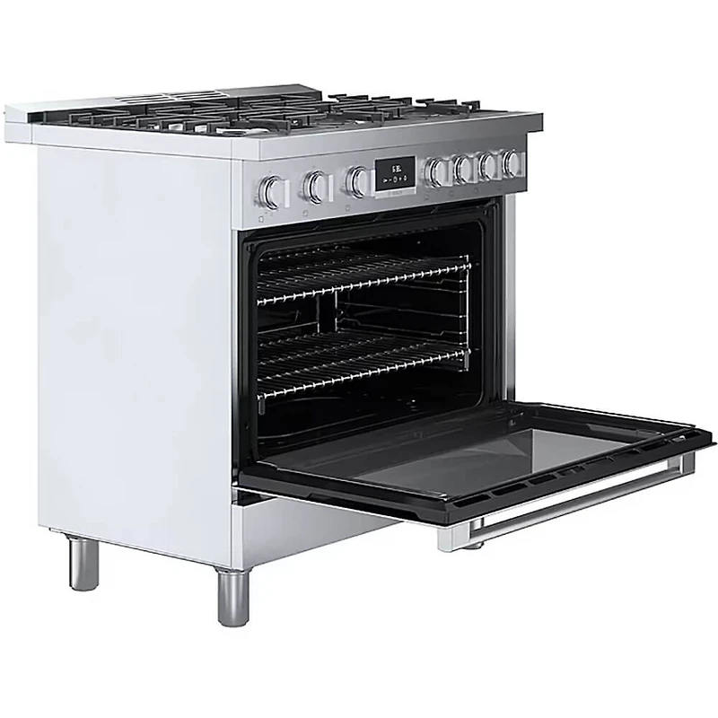 3.7 Cu. Ft. 800 Series Stainless Freestanding Dual Fuel Convection Range