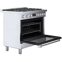 3.7 Cu. Ft. 800 Series Stainless Freestanding Dual Fuel Convection Range
