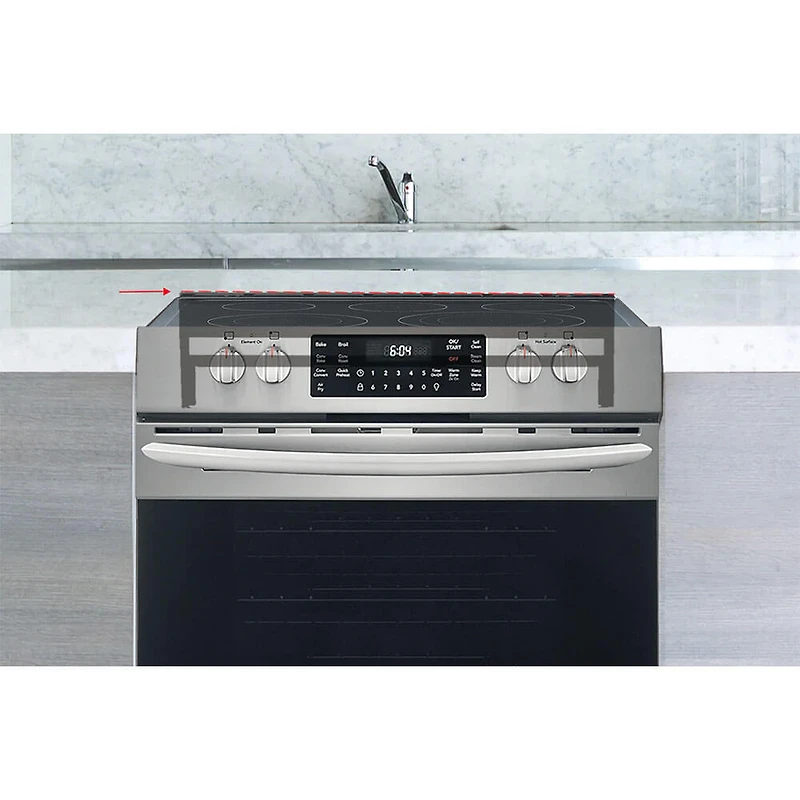 Front Control Stainless Freestanding Range Island Trim