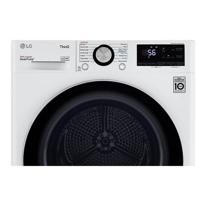 4.2 Cu. Ft. White Stackable Front Load Electric Smart Dryer