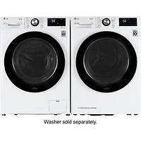 4.2 Cu. Ft. White Stackable Front Load Electric Smart Dryer