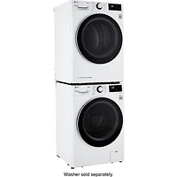 4.2 Cu. Ft. White Stackable Front Load Electric Smart Dryer