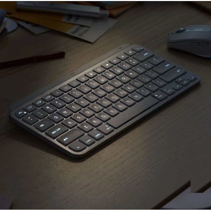 MX Keys Mini TKL Bluetooth Keyboard For Apple mac OS, iPad OS - Pale Gray