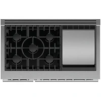 7.7 Cu. Ft. Stainless Steel Freestanding Double Oven Gas Range
