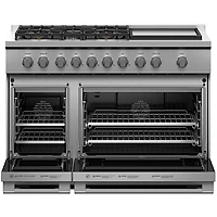 7.7 Cu. Ft. Stainless Steel Freestanding Double Oven Gas Range