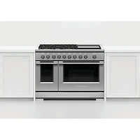 7.7 Cu. Ft. Stainless Steel Freestanding Double Oven Gas Range