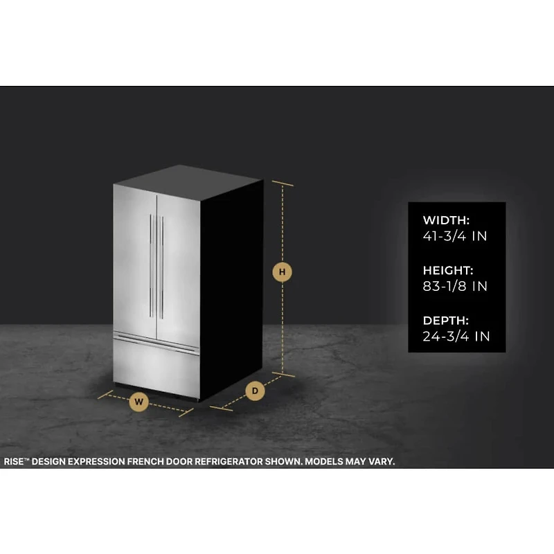 25.5 Cu. Ft. 42 inch Panel Ready - Side by Side Refrigerator