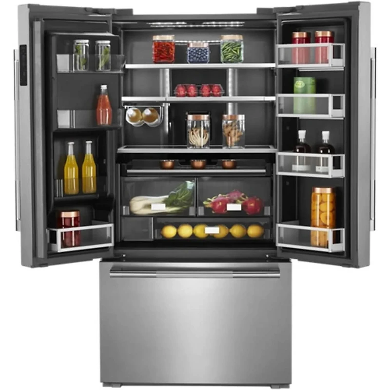 23.8 Cu. Ft. Stainless Steel French Door Counter Depth Refrigerator