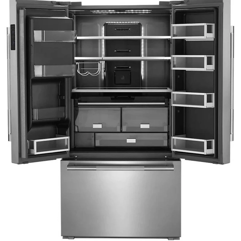 23.8 Cu. Ft. Stainless Steel French Door Counter Depth Refrigerator