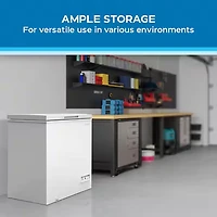 5.0 Cu. Ft. White Chest Freezer