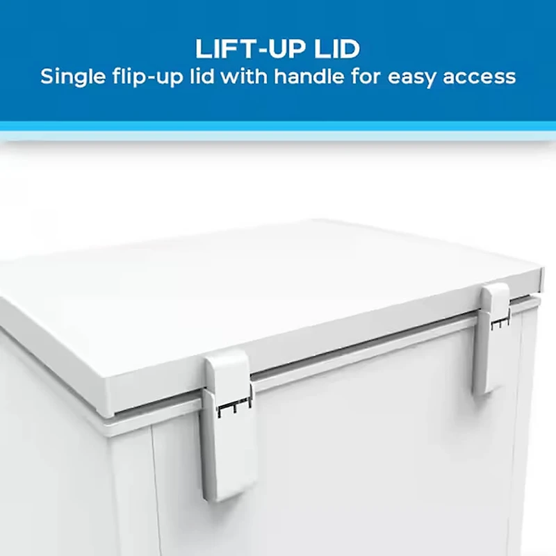 5.0 Cu. Ft. White Chest Freezer