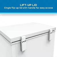 5.0 Cu. Ft. White Chest Freezer