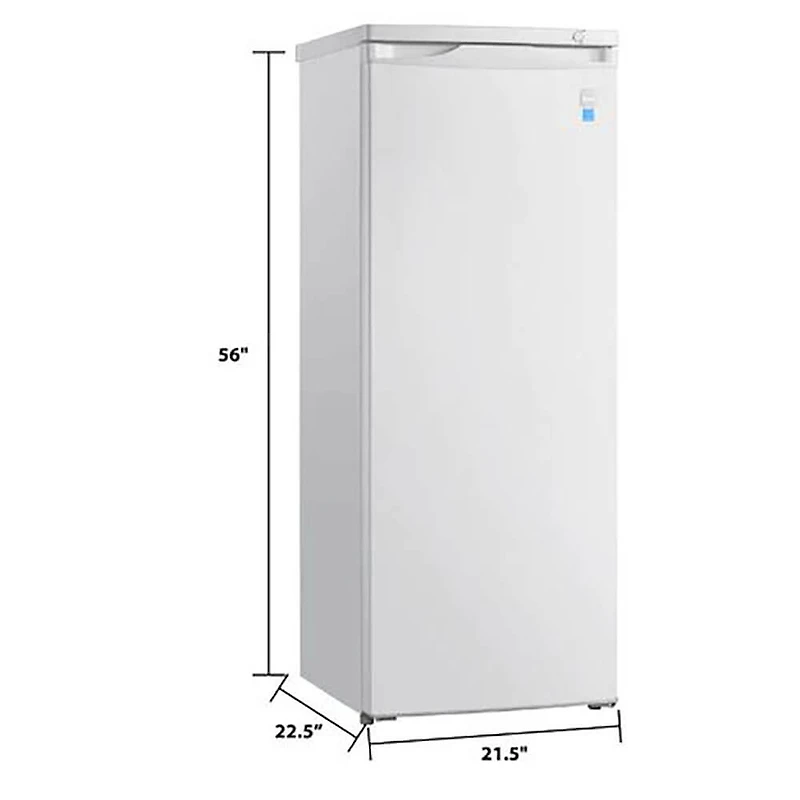 5.8 Cu. Ft. White Upright Freezer - OPEN BOX
