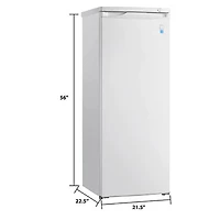 5.8 Cu. Ft. White Upright Freezer - OPEN BOX