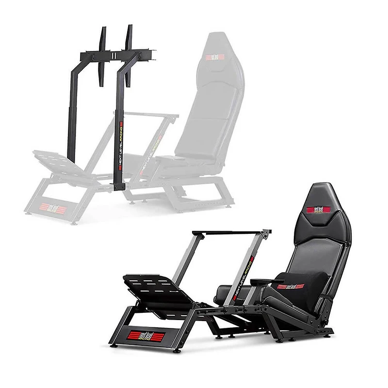 F-GT Simulator Cockpit and Monitor Stand Bundle