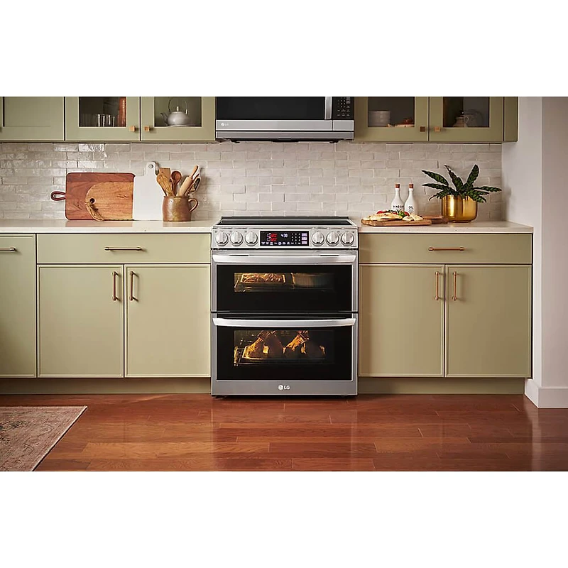7.3 Cu. Ft. Stainless Steel Slide-In Double Oven Electric Range
