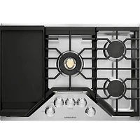 30 inch Stainless Steel Built-in 5 Burner Gas Cooktop 