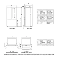 23.1 Cu. Ft. Stainless Steel Counter-Depth French Door Smart Refrigerator