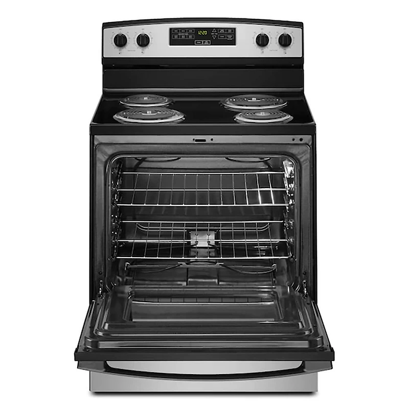 4.8 Cu. Ft. Stainless Steel Freestanding Electric Range