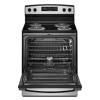 4.8 Cu. Ft. Stainless Steel Freestanding Electric Range