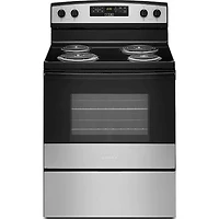 4.8 Cu. Ft. Stainless Steel Freestanding Electric Range