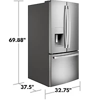 23.7 Cu. Ft. Stainless Steel French Door Refrigerator