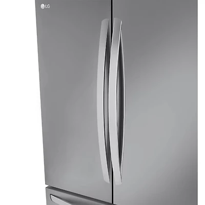 26.5 Cu. Ft. Stainless Steel French Door Counter-Depth Smart Refrigerator