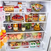 26.5 Cu. Ft. Stainless Steel French Door Counter-Depth Smart Refrigerator