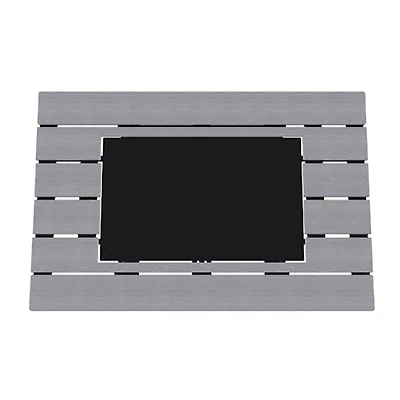 Belle Isle Cape Rectangular Rustic Top Fire Table