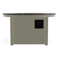 42 inch Round Rustic Top Fire Table