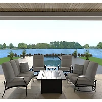 Belle Isle Cape Gray Outdoor Two-Seat Glider