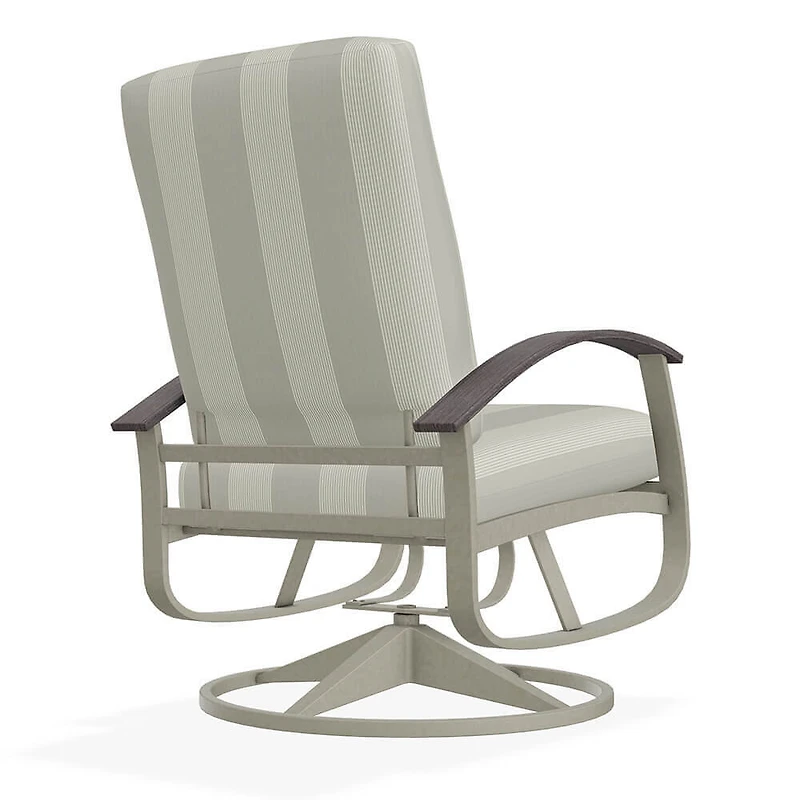 Belle Isle Boardwalk Outdoor Swivel Rocker
