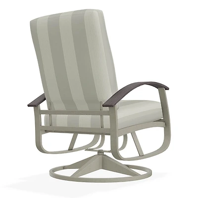 Belle Isle Boardwalk Outdoor Swivel Rocker