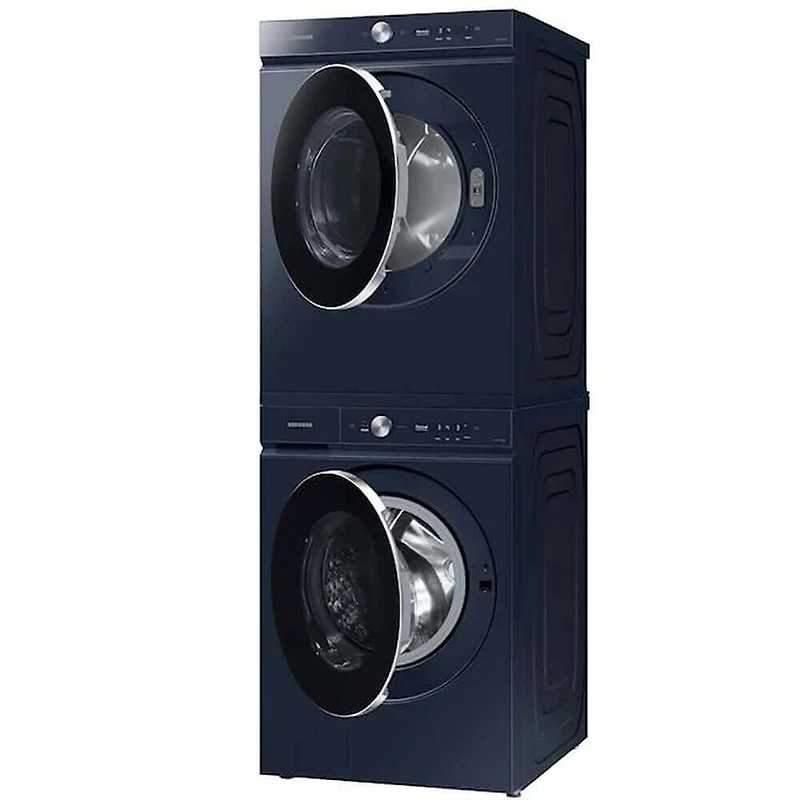 Bespoke Brushed Navy Smart Front Load Washer/Dryer Pair