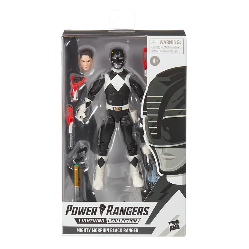 6 inch Power Rangers Lightning Collection Mighty Morphin Power Rangers Black Ranger Action Figure