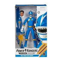 6 inch Power Rangers Lightning Collection Wild Force Blue Ranger Action Figure