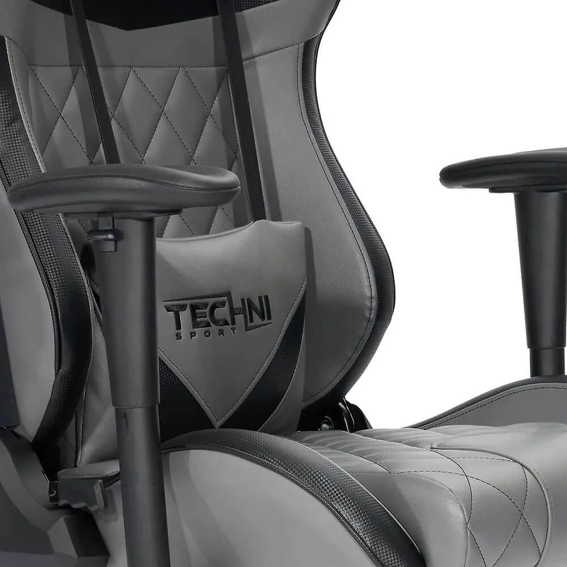 Techni Sport XL Gray Ergonomic Gaming Chair
