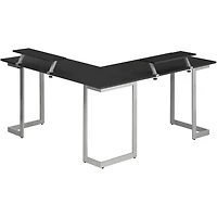 Techni Sport Black L-Shaped Gaming Desk