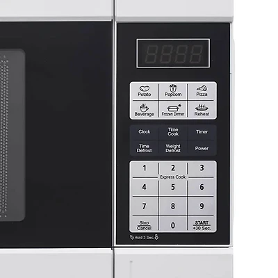 0.9 Cu. Ft. Countertop Microwave - White - OPEN BOX
