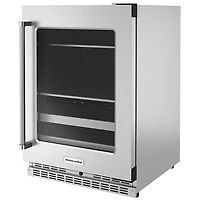 14 Bottle Stainless Steel Dual Zone Beverage Cooler