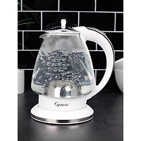 H20 White Glass Water Kettle